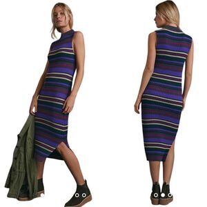 Anthropologie-Dolan Anne Ribbed Midi Dress